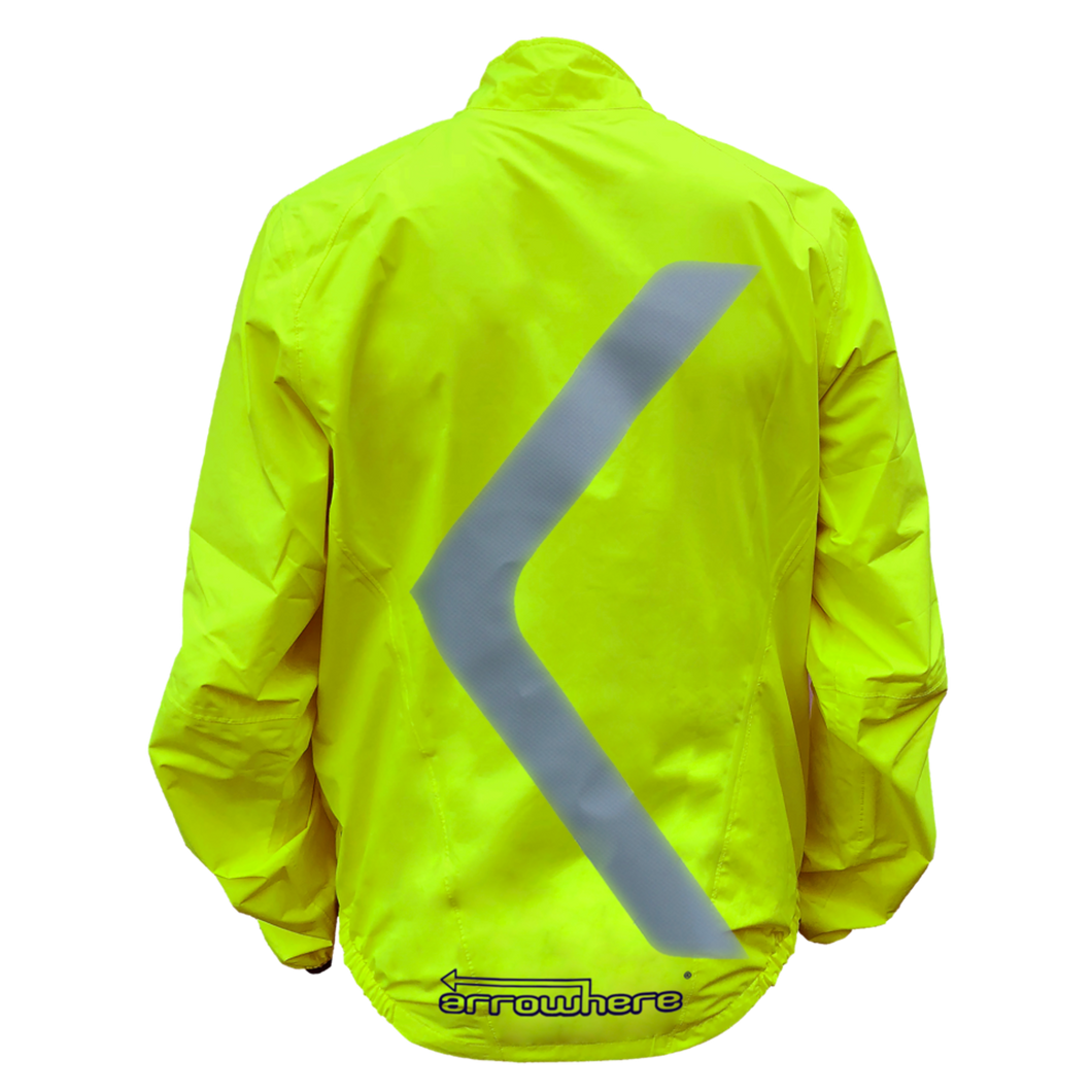 ArroWhere Men's Lightweight Waterproof High Visibility Reflective Bicycling Jacket [FINAL SALE]