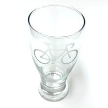 Bicycle-Etched 7-Inch Beer Glass