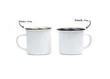 Mountain Bike Enamel Camping Mug