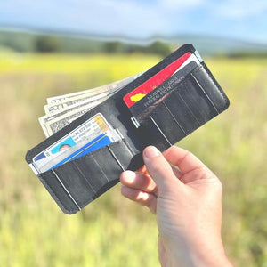 Bifold Wallet Made from Recycled Bicycle Inner Tubes