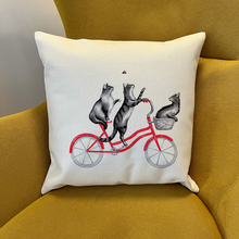PIllow - Cats Riding a Bike
