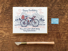 Happy Birthday Adventures Bicycle Card