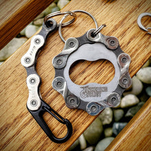 Bike Chain Bottle Opener Keychain | Engraved Stainless Steel
