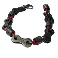 Bicycle Chain Links and Rollers Bracelet