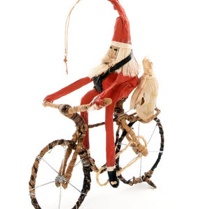 Cycling Santa Ornament [FINAL SALE]