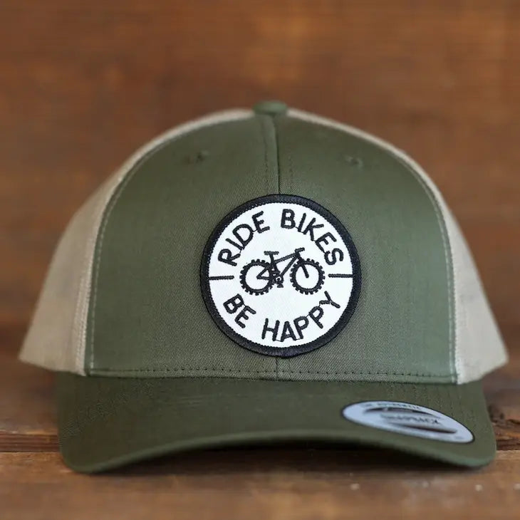 Ride Bikes Be Happy Trucker Hats