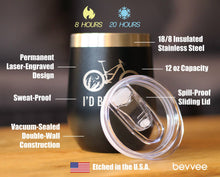 I'd Bike That Insulated Wine Tumbler - Mountain Biking Gifts