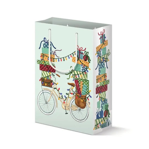 Holiday Bicycle with Gifts - Gift Bag [FINAL SALE]