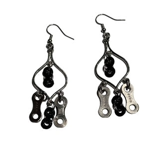 Hola Upcycle Bicycle Chain Earrings