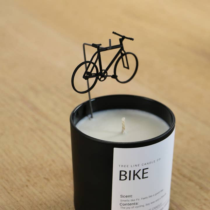 Bike Candle, Soy Wax and a Bicycle Ornament