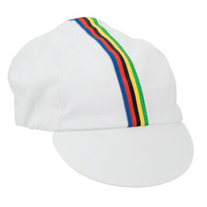 Pace Sportswear Traditional Cycling Cap: World Champion Stripe
