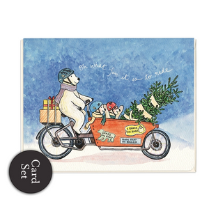 Cargo Bike Holiday Greeting Card
