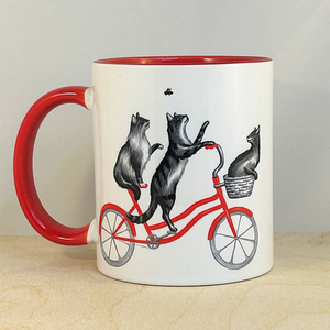 Animals Riding a Bicycle Mug