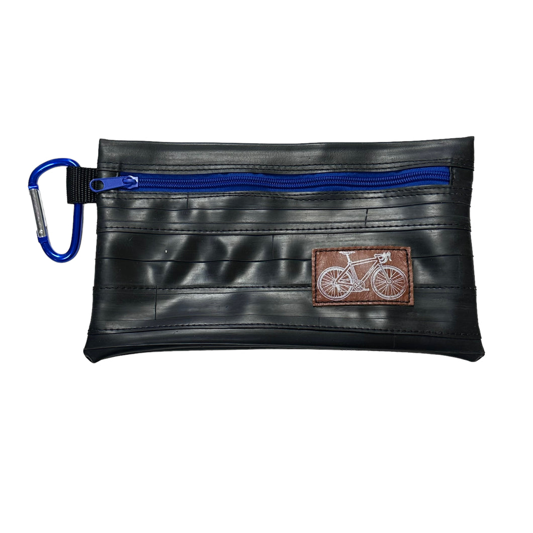 Tubular Gear Zipper Bag Made From Recycled Bike Inner Tubes