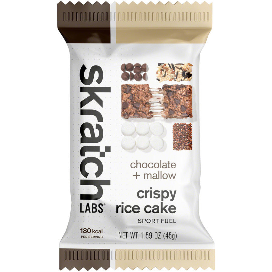 Skratch Labs Crispy Rice Cake Bar - Chocolate and Mallow