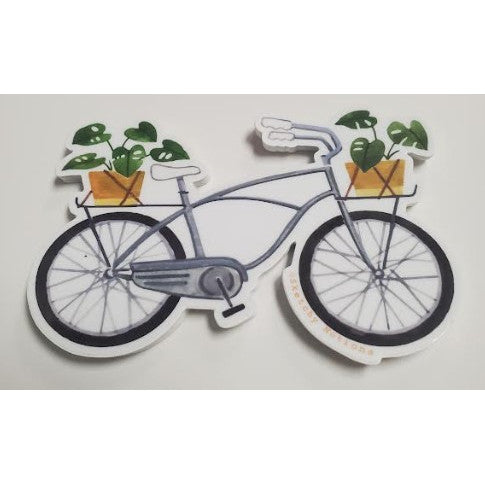 Bicycle Sticker with Flora