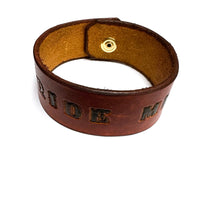 Leather Leg Band with Snaps