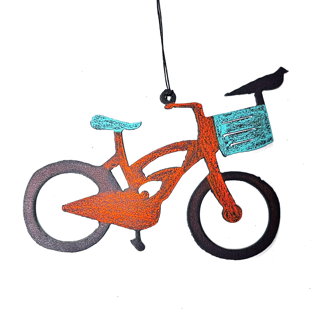 Reclaimed Metal Bike Ornament [Final Sale]