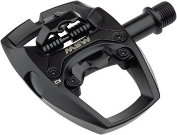 MSW Flip I Pedals - Single Side Clipless with Platform, Aluminum, 9/16