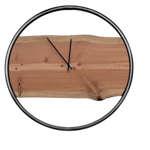 Bike Rim/Reclaimed Wood Wall Clock