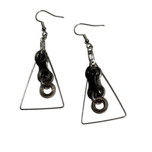 Hola Upcycle Bicycle Chain Earrings