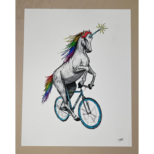 Unicorn on a Bike 11