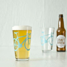 Road Bike Pint Glass