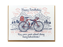 Happy Birthday Adventures Bicycle Card