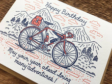 Happy Birthday Adventures Bicycle Card