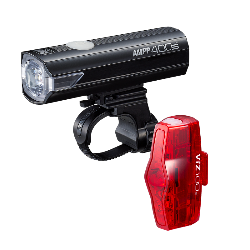 【新品.未使用】キャットアイライトAMPP800＋RAPID Xのセット品 FUKAYA×CATEYEコラボライト「AMPP800 Stealth」限定発売