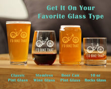 I'd Bike That Insulated Wine Tumbler - Mountain Biking Gifts