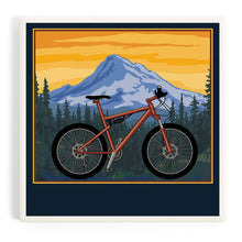 Ceramic Drink Coaster Enjoy the Ride, Mountain Bike Scene