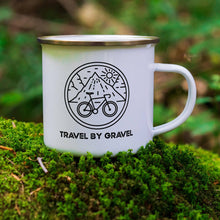 Travel By Gravel Enamel Camper Mug | Camping Mugs