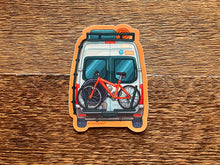 Van with Bike Sticker