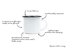 Mountain Bike Enamel Camping Mug