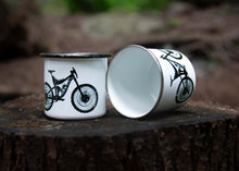 Mountain Bike Enamel Camping Mug