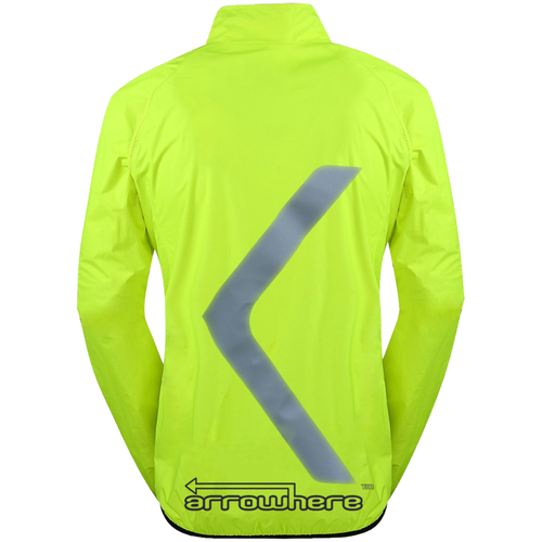 ArroWhere Men's Lightweight High Visibility Reflective Bicycling Jacket [CLOSEOUT]