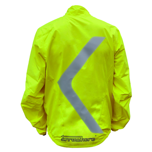 ArroWhere Men's Lightweight Waterproof High Visibility Reflective Bicycling Jacket [CLOSEOUT]