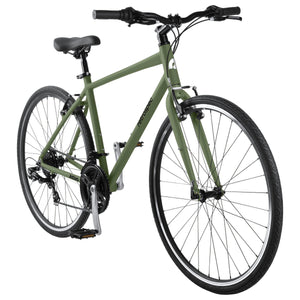 Retrospec Atlas Fitness Hybrid Bike 21-Speed Matte Forest Green
