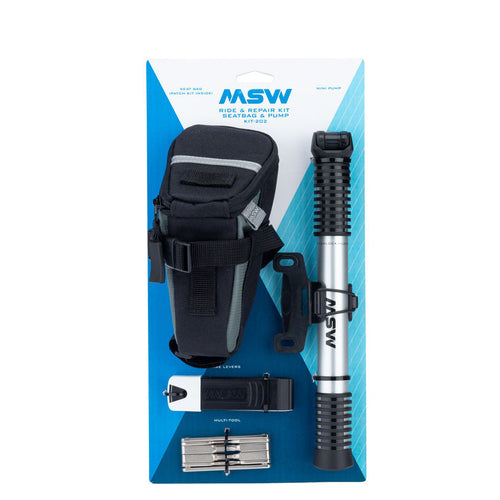 MSW Ride and Repair Kit with Saddlebag and Mini Airlift Pump