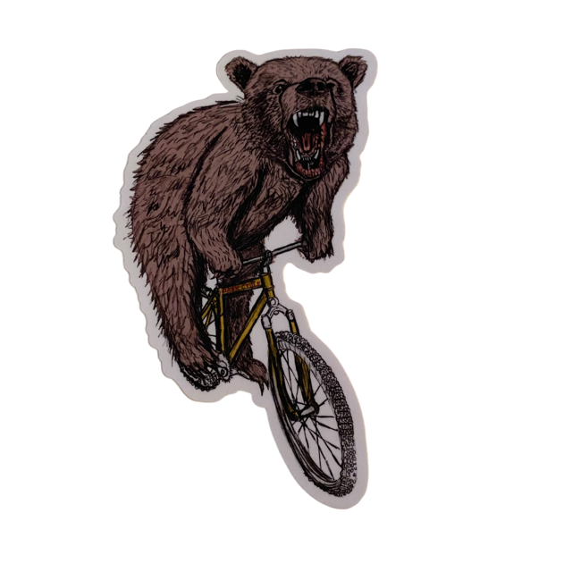 Animal on a Bicycle Vinyl Decal – Kickstand Culture