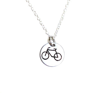 18" Sterling Silver Bike Necklace