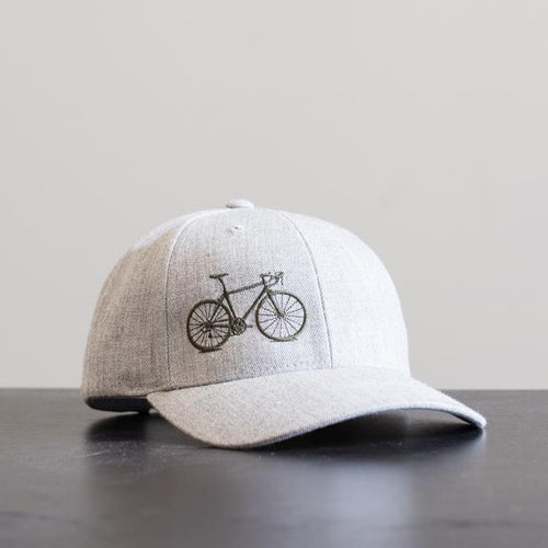 Baseball Cap with Bicycle Embroidery, Acrylic / Wool Blend