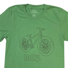 Fatty - Fat Tire Bike T-Shirt from Kickstand Culture, Green, Unisex