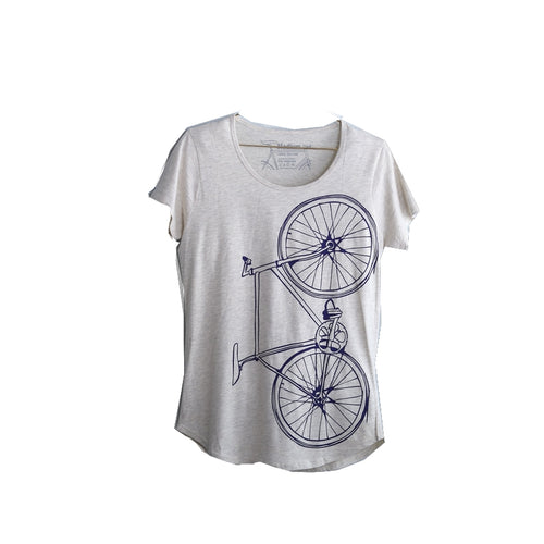 Fixie Bike Scoop-Neck T-Shirt, Women's