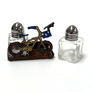 Salt and Pepper Set, Bike or Buffalo