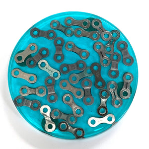 Bicycle Chain Link Resin Coasters - Set of 4