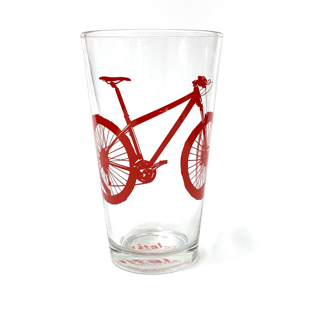 Mountain Bike Pint Glass