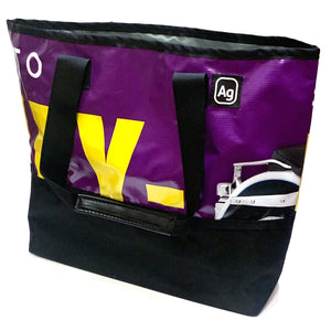 Alchemy Goods Tote Bag, made of recycled vinyl billboards