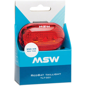 MSW RedBat Tail Light, 250 Hour Run Time